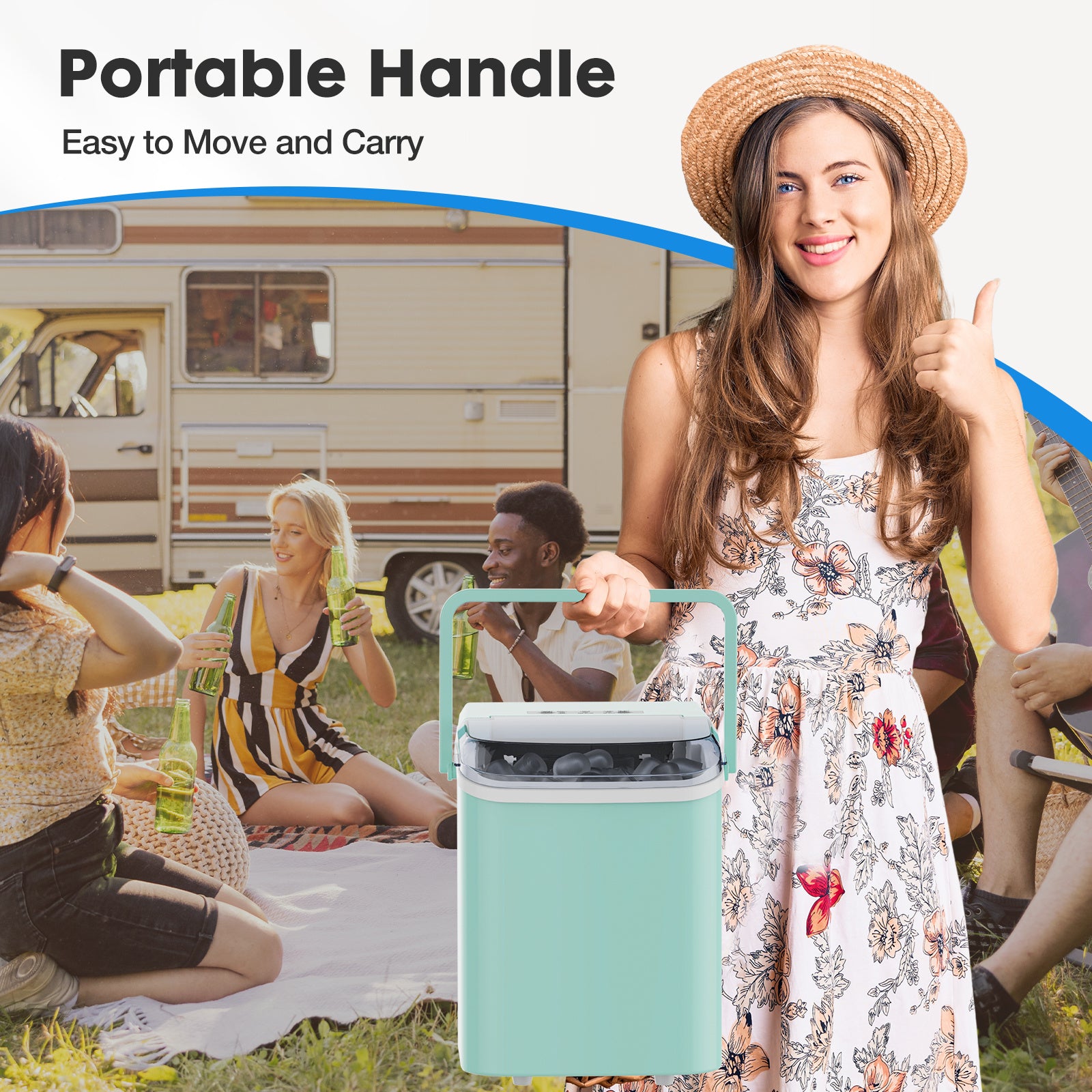 ChillMate Portable Countertop Ice Maker