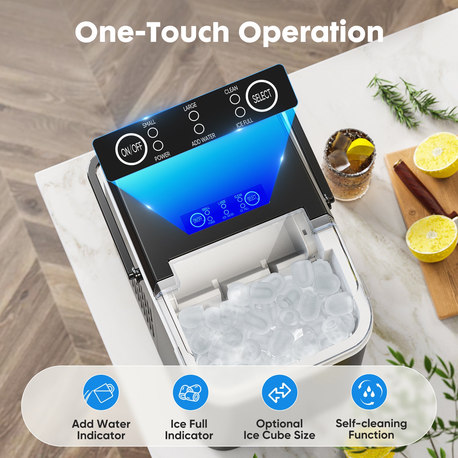 ChillMate Portable Countertop Ice Maker